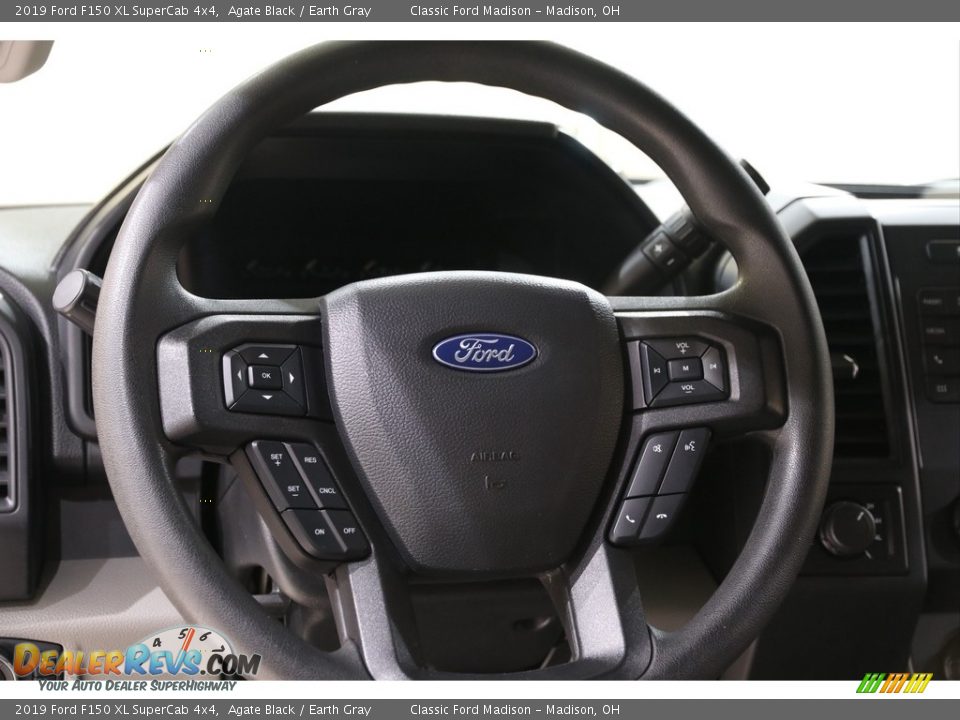 2019 Ford F150 XL SuperCab 4x4 Agate Black / Earth Gray Photo #7