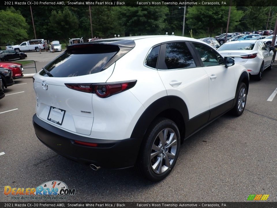 2021 Mazda CX-30 Preferred AWD Snowflake White Pearl Mica / Black Photo #2