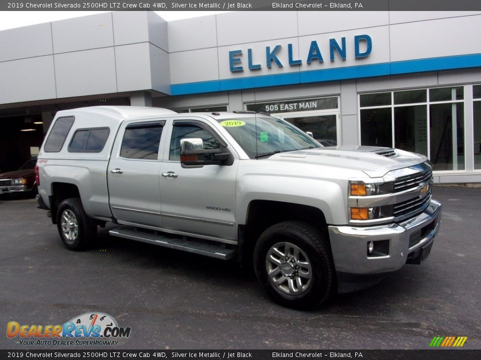 2019 Chevrolet Silverado 2500HD LTZ Crew Cab 4WD Silver Ice Metallic / Jet Black Photo #1