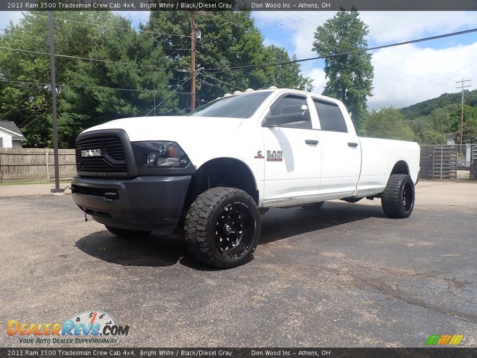 2013 Ram 3500 Tradesman Crew Cab 4x4 Bright White / Black/Diesel Gray Photo #7