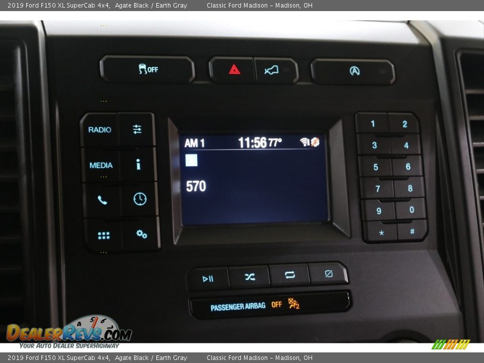 2019 Ford F150 XL SuperCab 4x4 Agate Black / Earth Gray Photo #10