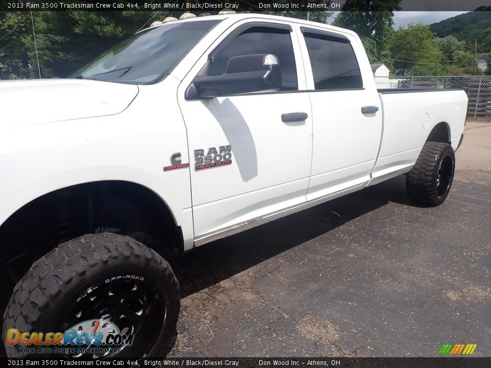 2013 Ram 3500 Tradesman Crew Cab 4x4 Bright White / Black/Diesel Gray Photo #9