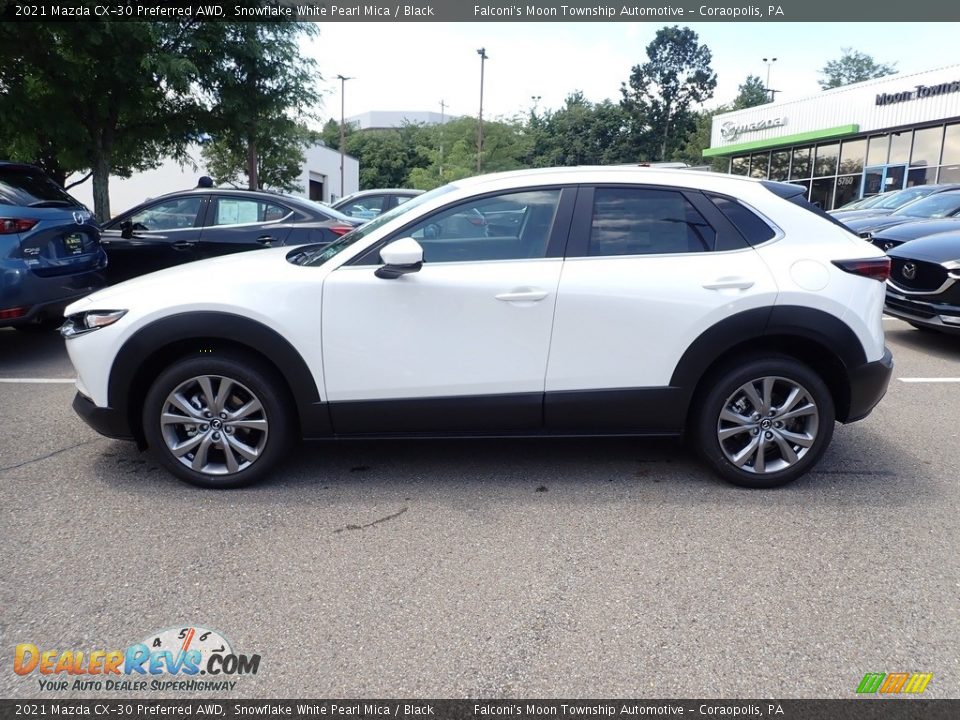 2021 Mazda CX-30 Preferred AWD Snowflake White Pearl Mica / Black Photo #6