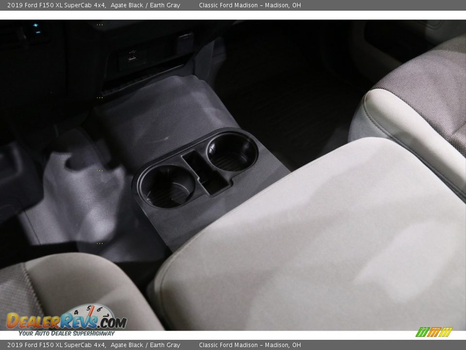 2019 Ford F150 XL SuperCab 4x4 Agate Black / Earth Gray Photo #12