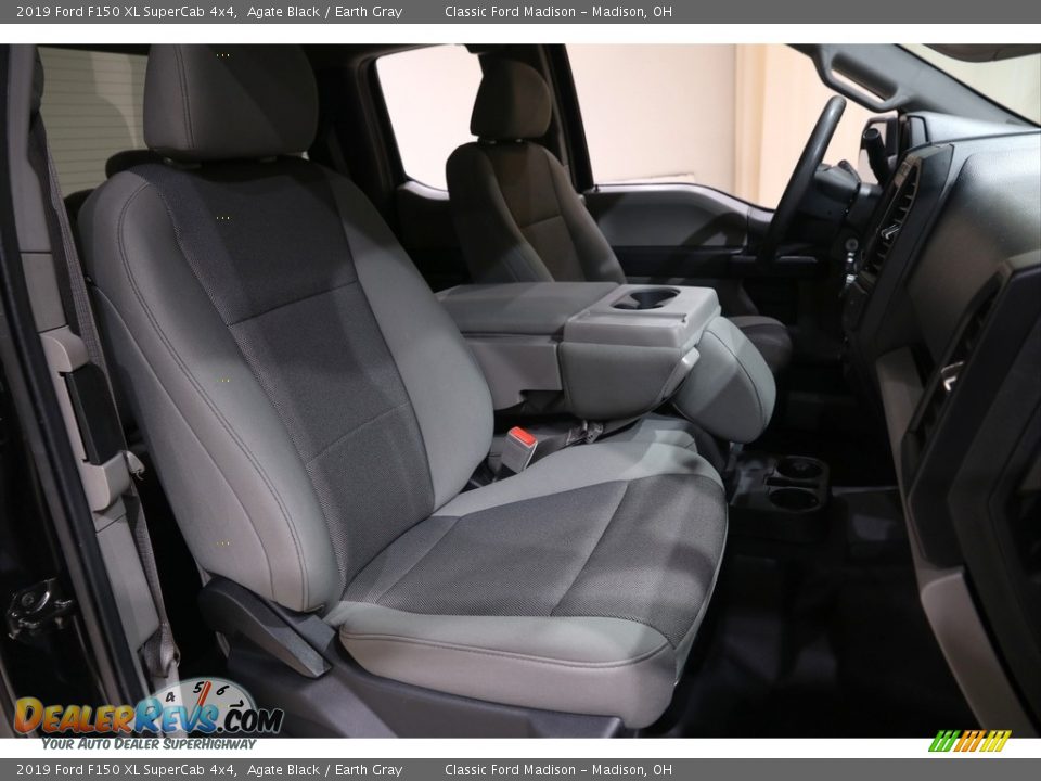 2019 Ford F150 XL SuperCab 4x4 Agate Black / Earth Gray Photo #14