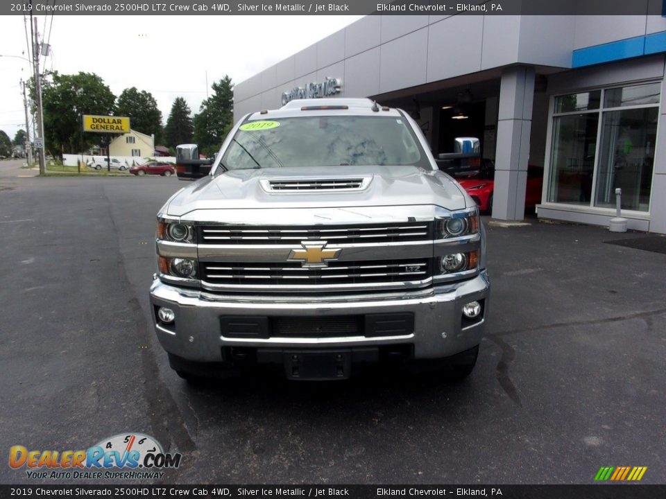 2019 Chevrolet Silverado 2500HD LTZ Crew Cab 4WD Silver Ice Metallic / Jet Black Photo #8