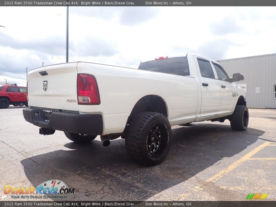 2013 Ram 3500 Tradesman Crew Cab 4x4 Bright White / Black/Diesel Gray Photo #14