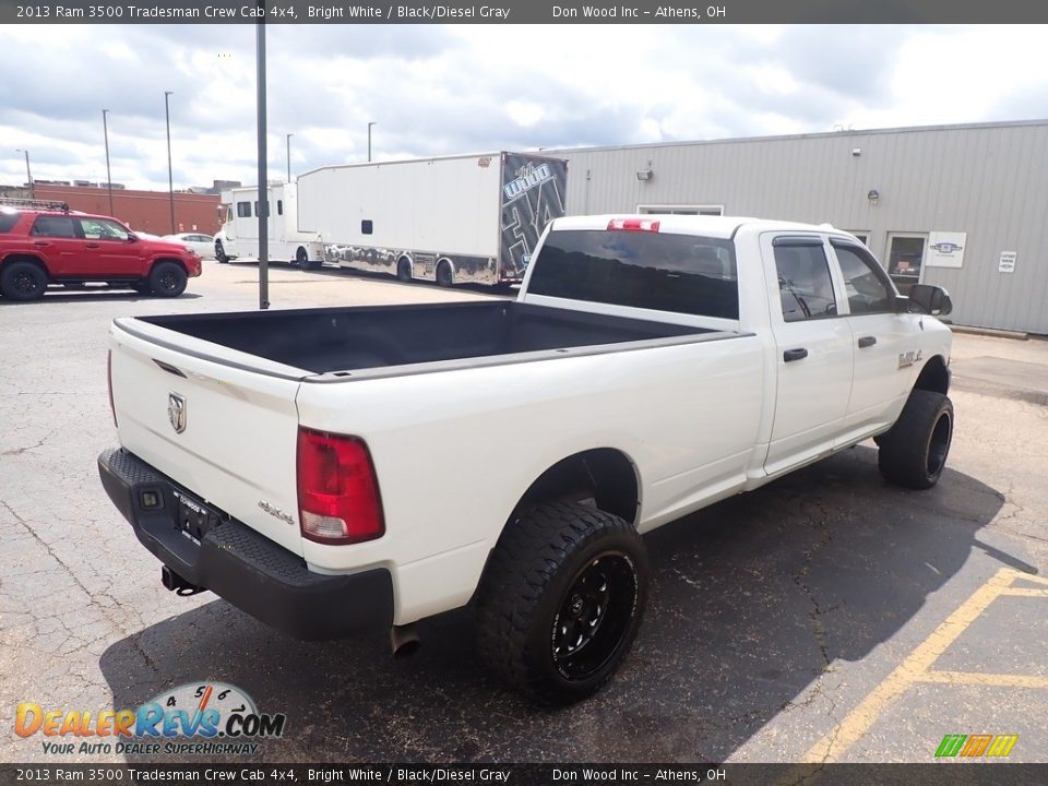 2013 Ram 3500 Tradesman Crew Cab 4x4 Bright White / Black/Diesel Gray Photo #15