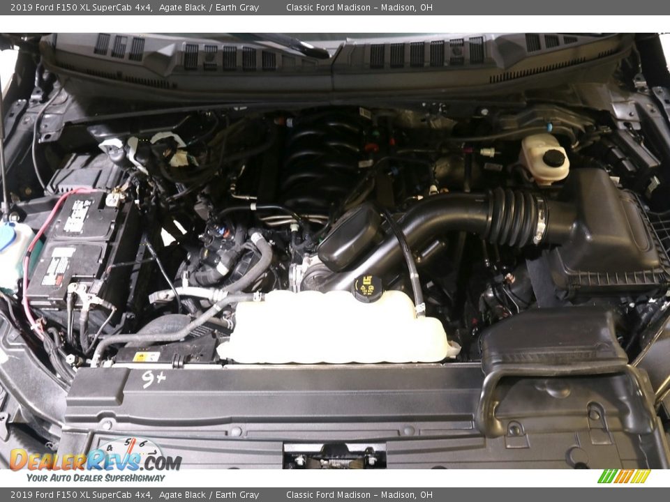 2019 Ford F150 XL SuperCab 4x4 Agate Black / Earth Gray Photo #18