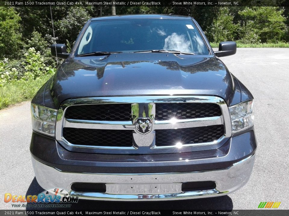 2021 Ram 1500 Tradesman Quad Cab 4x4 Maximum Steel Metallic / Diesel Gray/Black Photo #3