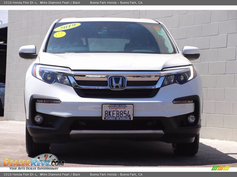 2019 Honda Pilot EX-L White Diamond Pearl / Black Photo #3