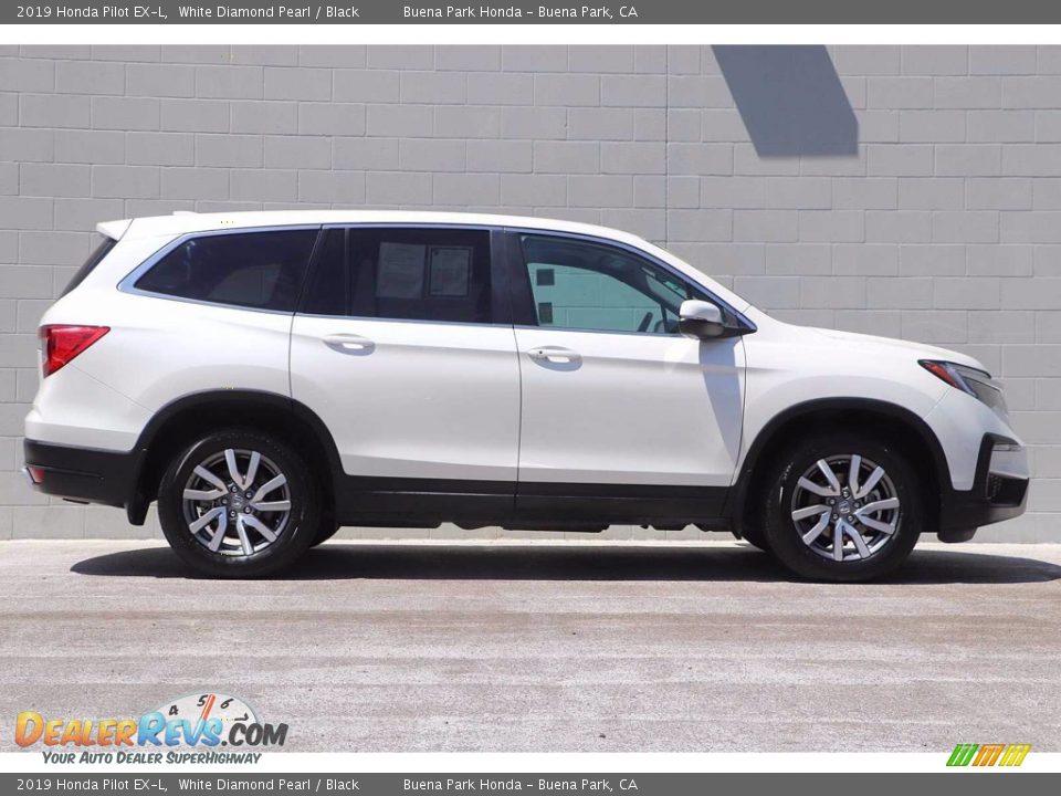 2019 Honda Pilot EX-L White Diamond Pearl / Black Photo #4