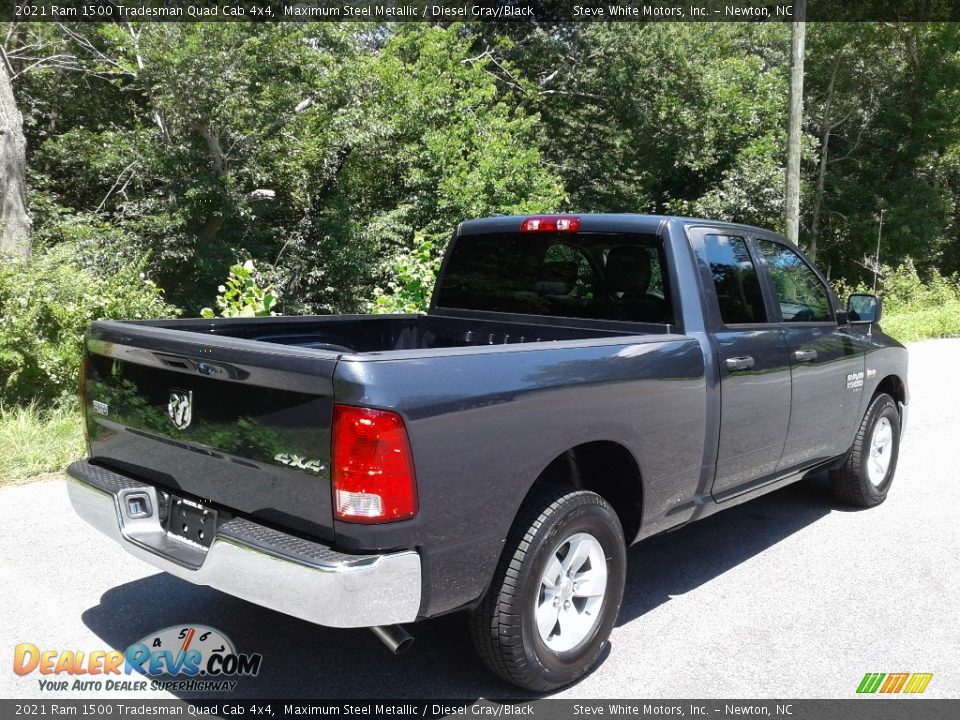 2021 Ram 1500 Tradesman Quad Cab 4x4 Maximum Steel Metallic / Diesel Gray/Black Photo #6