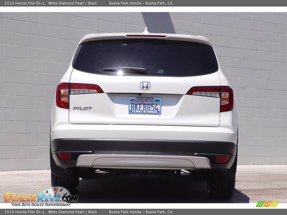 2019 Honda Pilot EX-L White Diamond Pearl / Black Photo #6