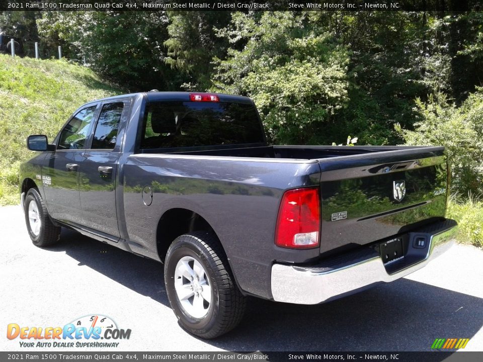 2021 Ram 1500 Tradesman Quad Cab 4x4 Maximum Steel Metallic / Diesel Gray/Black Photo #9