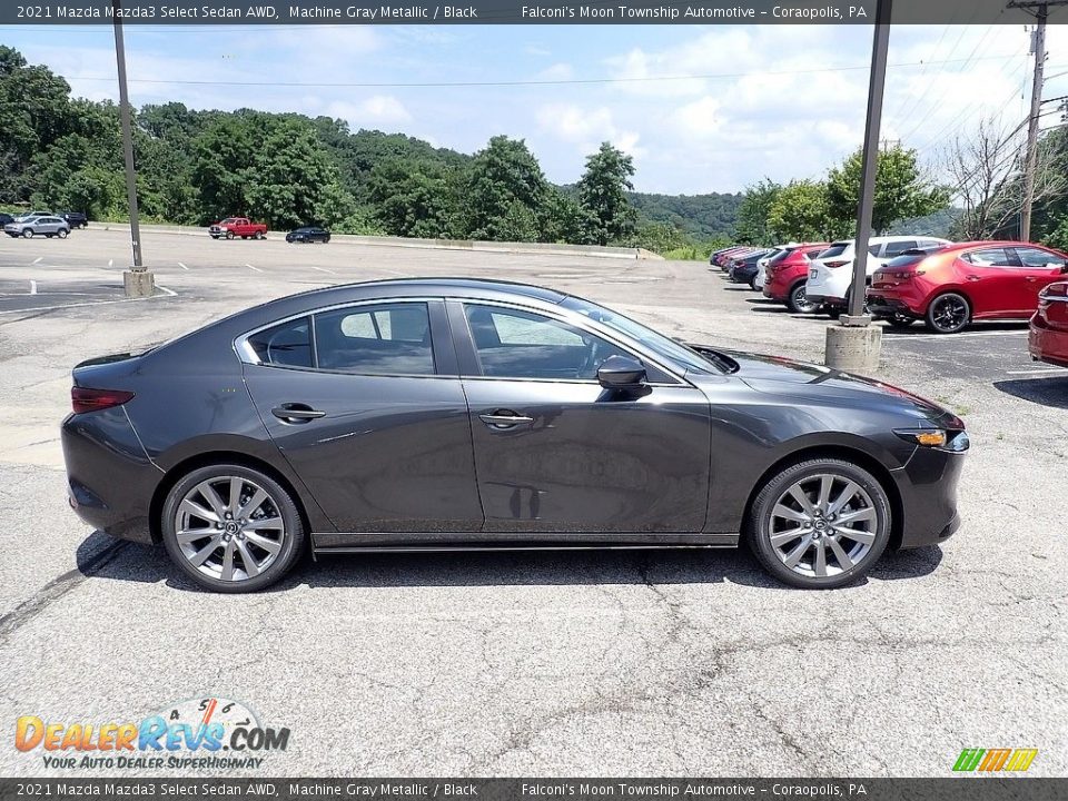 Machine Gray Metallic 2021 Mazda Mazda3 Select Sedan AWD Photo #1