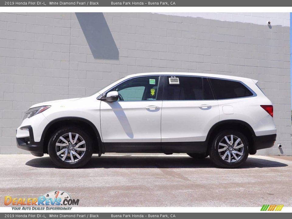 2019 Honda Pilot EX-L White Diamond Pearl / Black Photo #9