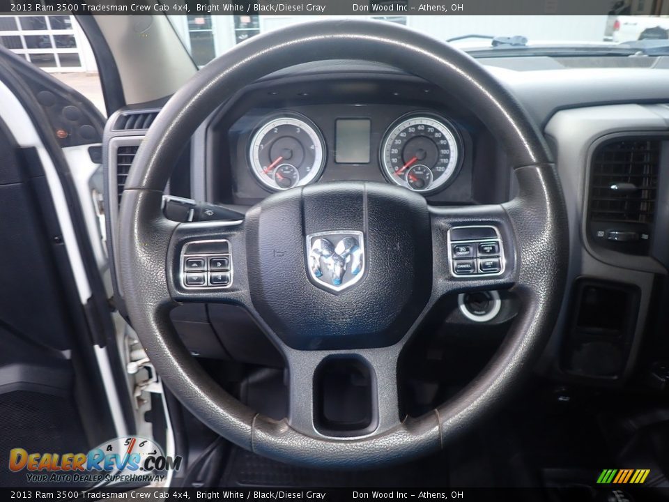 2013 Ram 3500 Tradesman Crew Cab 4x4 Bright White / Black/Diesel Gray Photo #25