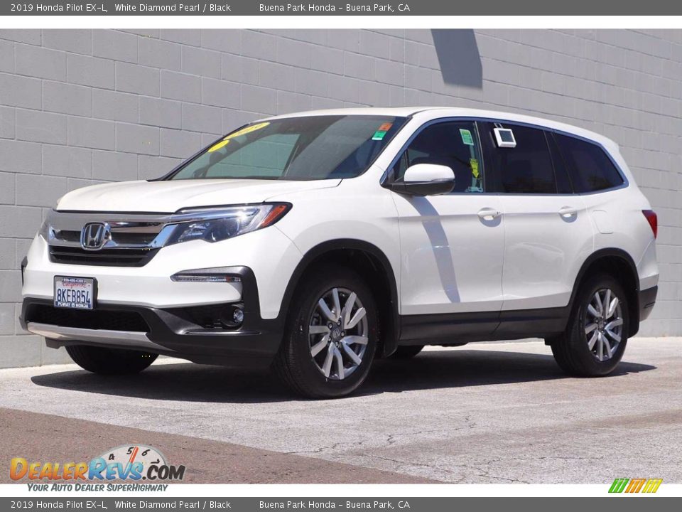 2019 Honda Pilot EX-L White Diamond Pearl / Black Photo #11