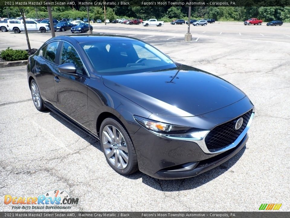 Front 3/4 View of 2021 Mazda Mazda3 Select Sedan AWD Photo #3