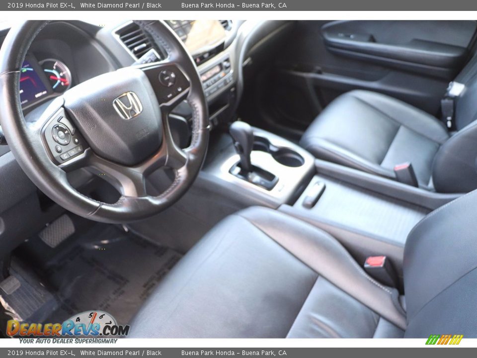 2019 Honda Pilot EX-L White Diamond Pearl / Black Photo #12