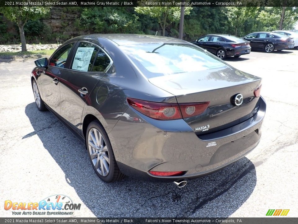 2021 Mazda Mazda3 Select Sedan AWD Machine Gray Metallic / Black Photo #7