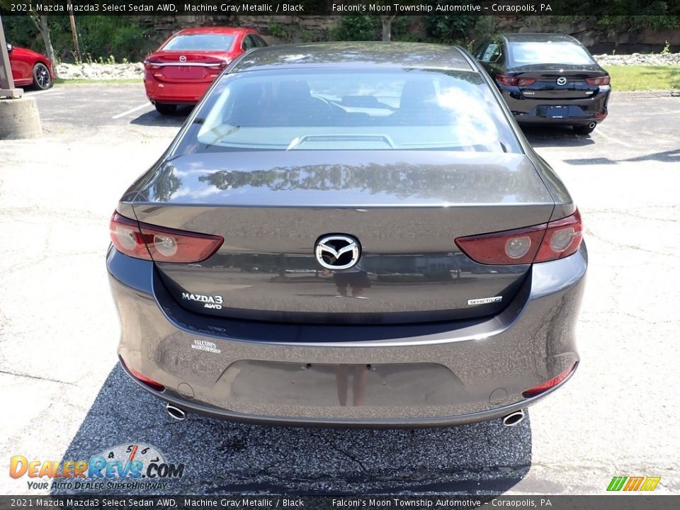 2021 Mazda Mazda3 Select Sedan AWD Machine Gray Metallic / Black Photo #8
