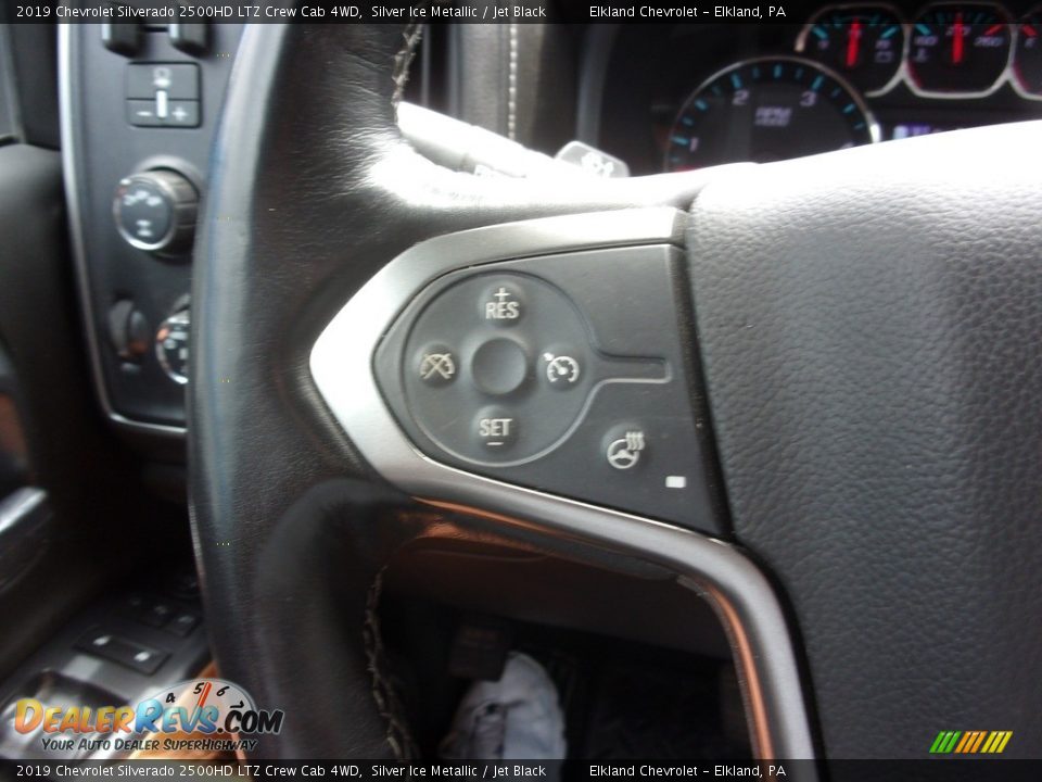 2019 Chevrolet Silverado 2500HD LTZ Crew Cab 4WD Silver Ice Metallic / Jet Black Photo #28