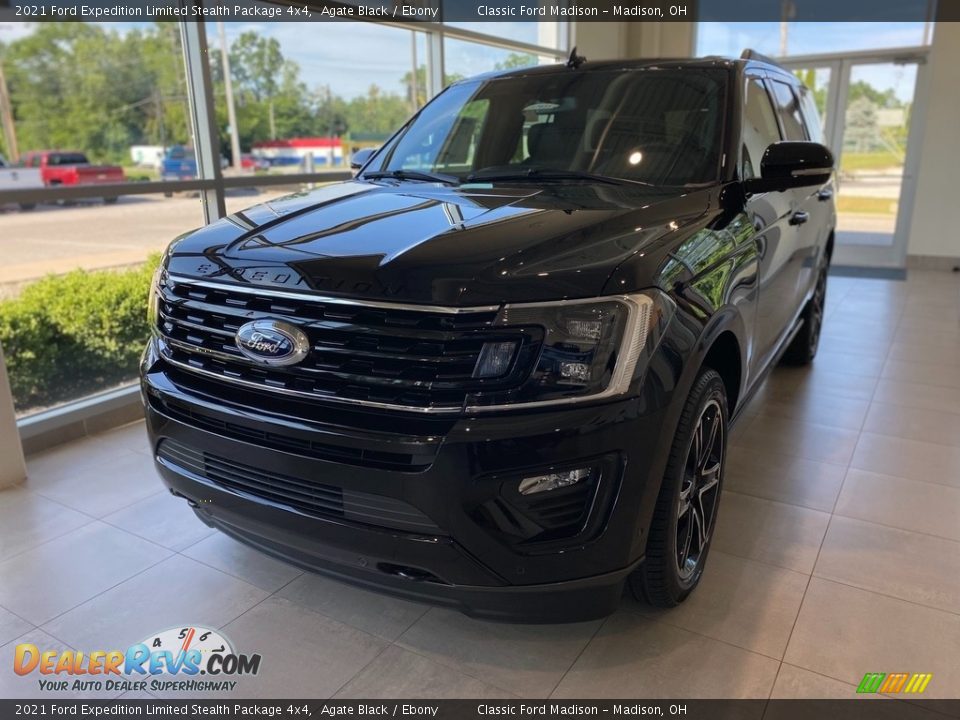 2021 Ford Expedition Limited Stealth Package 4x4 Agate Black / Ebony Photo #1