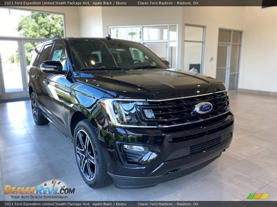 2021 Ford Expedition Limited Stealth Package 4x4 Agate Black / Ebony Photo #3