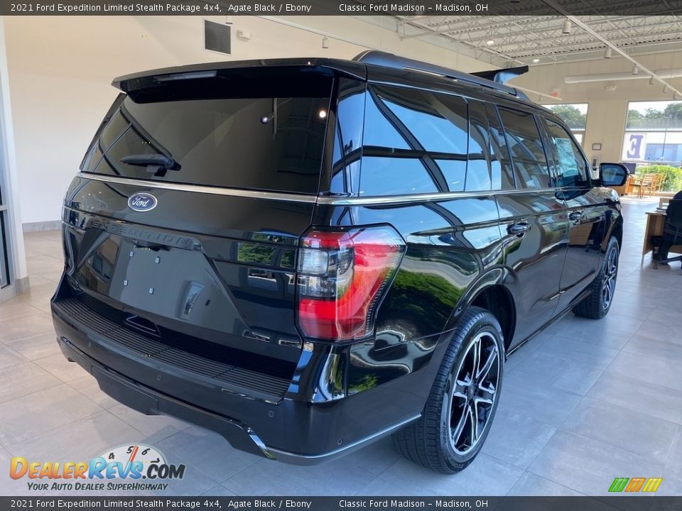 2021 Ford Expedition Limited Stealth Package 4x4 Agate Black / Ebony Photo #7