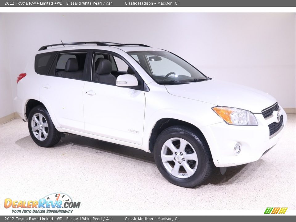 2012 Toyota RAV4 Limited 4WD Blizzard White Pearl / Ash Photo #1