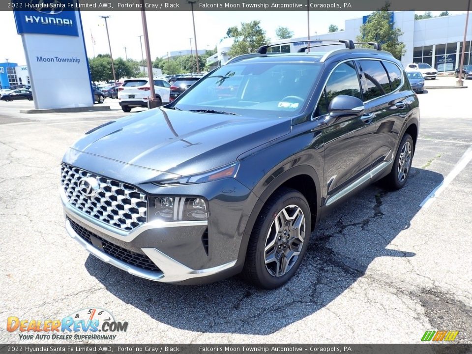 2022 Hyundai Santa Fe Limited AWD Portofino Gray / Black Photo #5