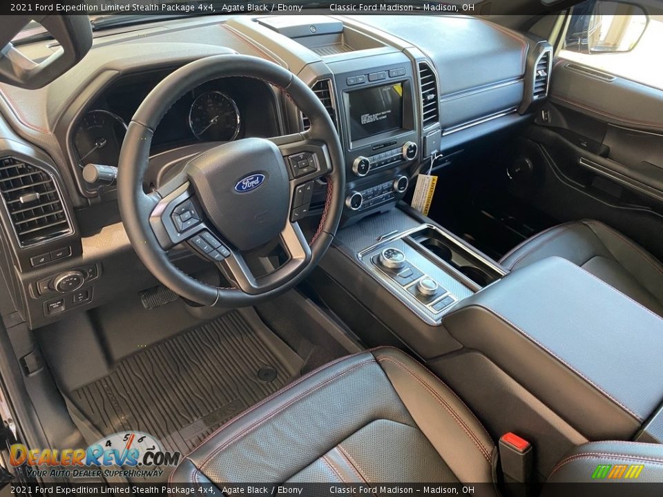 Ebony Interior - 2021 Ford Expedition Limited Stealth Package 4x4 Photo #11
