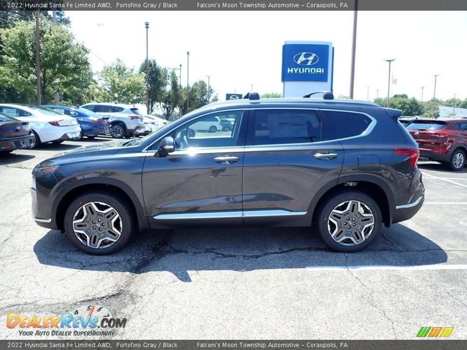 2022 Hyundai Santa Fe Limited AWD Portofino Gray / Black Photo #6