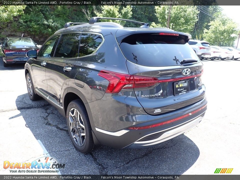 2022 Hyundai Santa Fe Limited AWD Portofino Gray / Black Photo #7