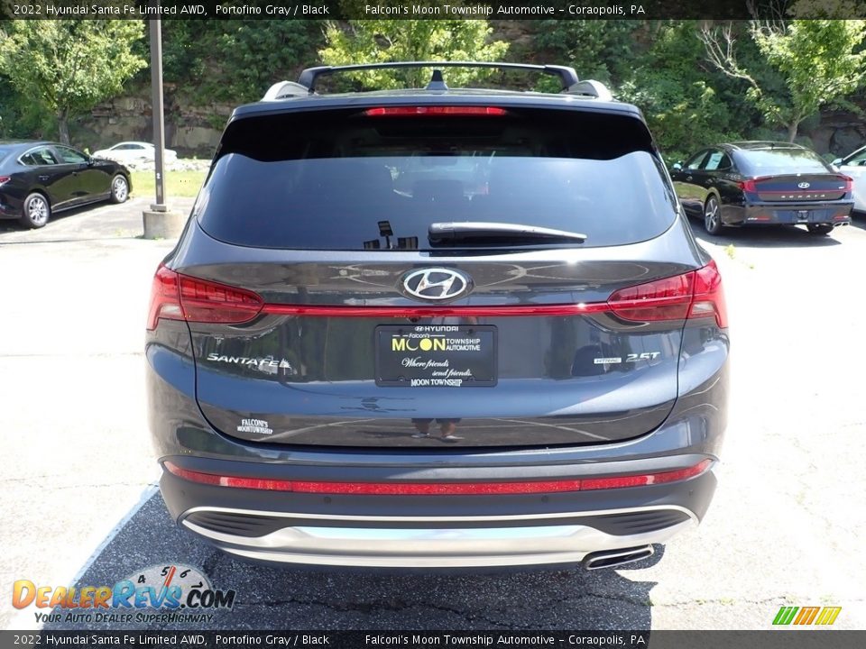 2022 Hyundai Santa Fe Limited AWD Portofino Gray / Black Photo #8