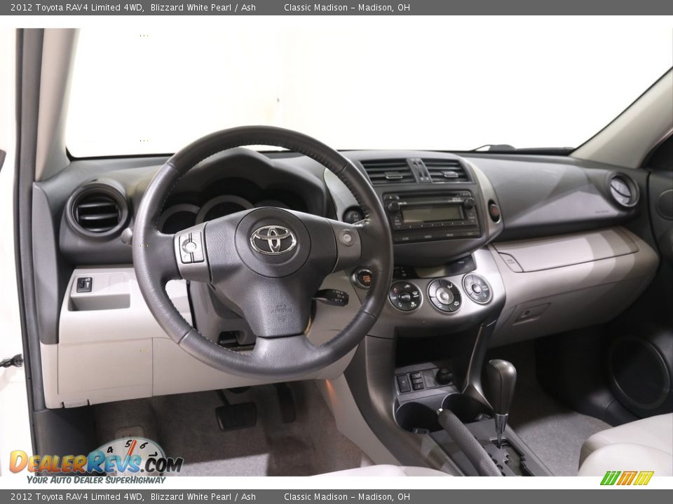 2012 Toyota RAV4 Limited 4WD Blizzard White Pearl / Ash Photo #6