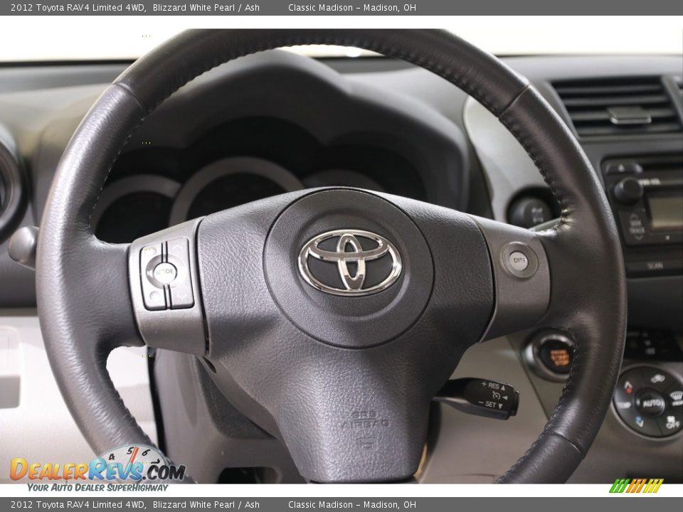 2012 Toyota RAV4 Limited 4WD Blizzard White Pearl / Ash Photo #7
