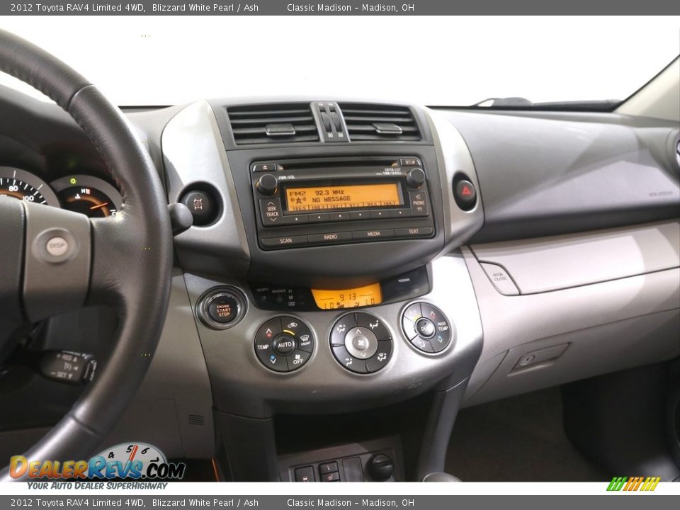 2012 Toyota RAV4 Limited 4WD Blizzard White Pearl / Ash Photo #9