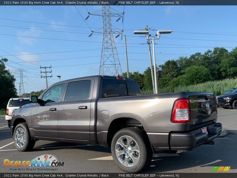 2021 Ram 1500 Big Horn Crew Cab 4x4 Granite Crystal Metallic / Black Photo #6