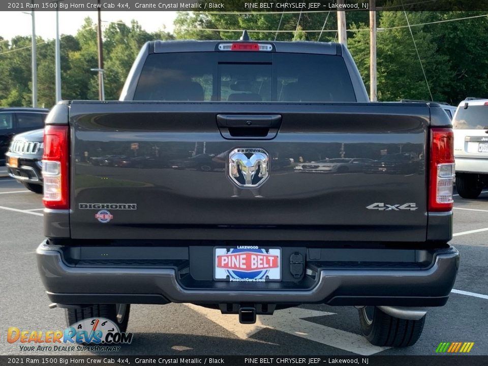 2021 Ram 1500 Big Horn Crew Cab 4x4 Granite Crystal Metallic / Black Photo #7