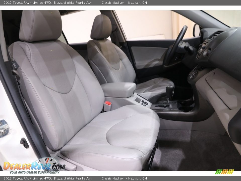 2012 Toyota RAV4 Limited 4WD Blizzard White Pearl / Ash Photo #12