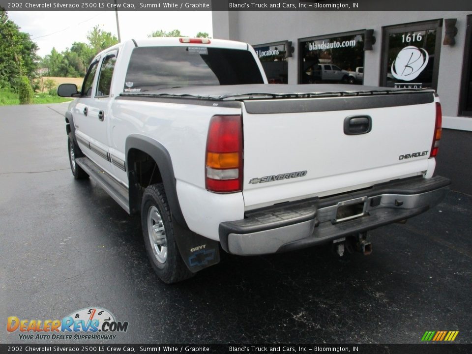 2002 Chevrolet Silverado 2500 LS Crew Cab Summit White / Graphite Photo #3