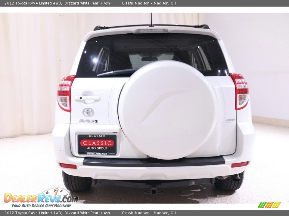 2012 Toyota RAV4 Limited 4WD Blizzard White Pearl / Ash Photo #15
