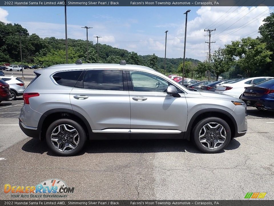 Shimmering Silver Pearl 2022 Hyundai Santa Fe Limited AWD Photo #1