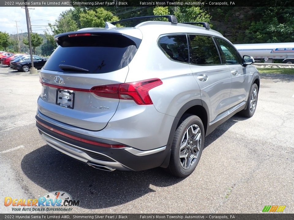 2022 Hyundai Santa Fe Limited AWD Shimmering Silver Pearl / Black Photo #2