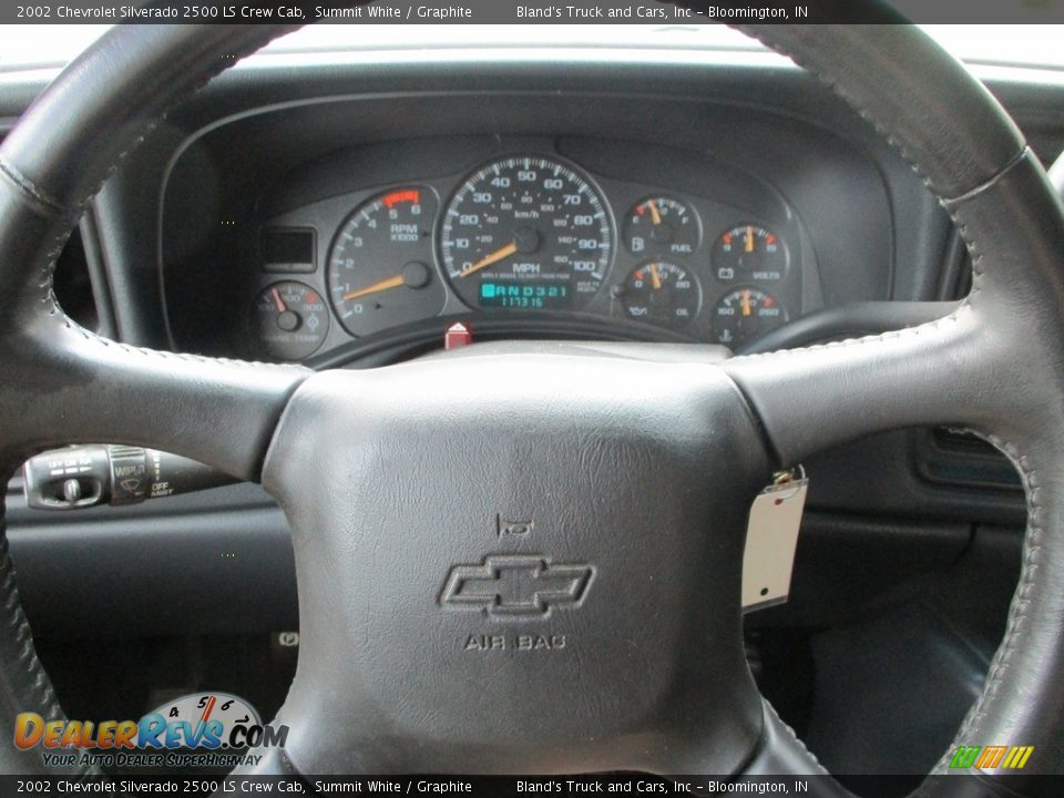 2002 Chevrolet Silverado 2500 LS Crew Cab Steering Wheel Photo #13