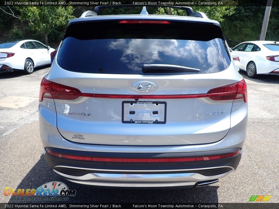 2022 Hyundai Santa Fe Limited AWD Shimmering Silver Pearl / Black Photo #8