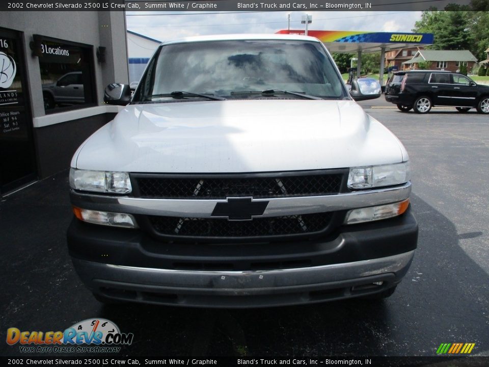 2002 Chevrolet Silverado 2500 LS Crew Cab Summit White / Graphite Photo #23